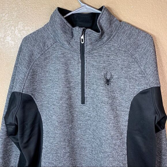 Spyder Mens 1/4 zip pullover sweater‎ - Picture 2 of 11